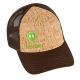 Till I Die® Logo // Cork Trucker Hat // Brown + Lime