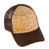 Till I Die® Logo // Cork Trucker Hat // Brown + Orange