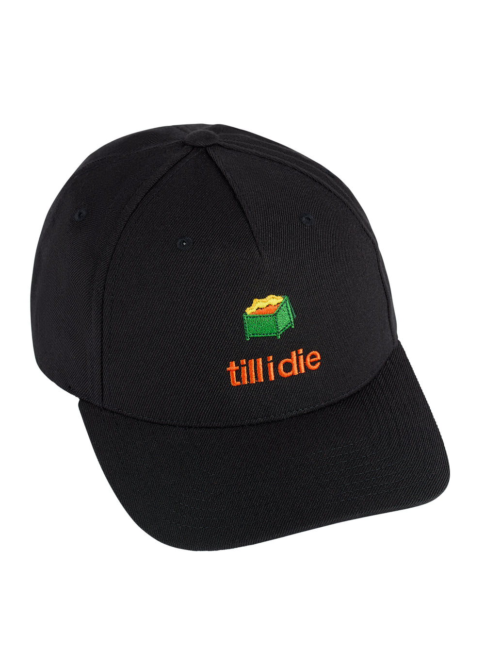 Till I Die® // Dumpster Fire // Classic 5 Panel Hat // Black