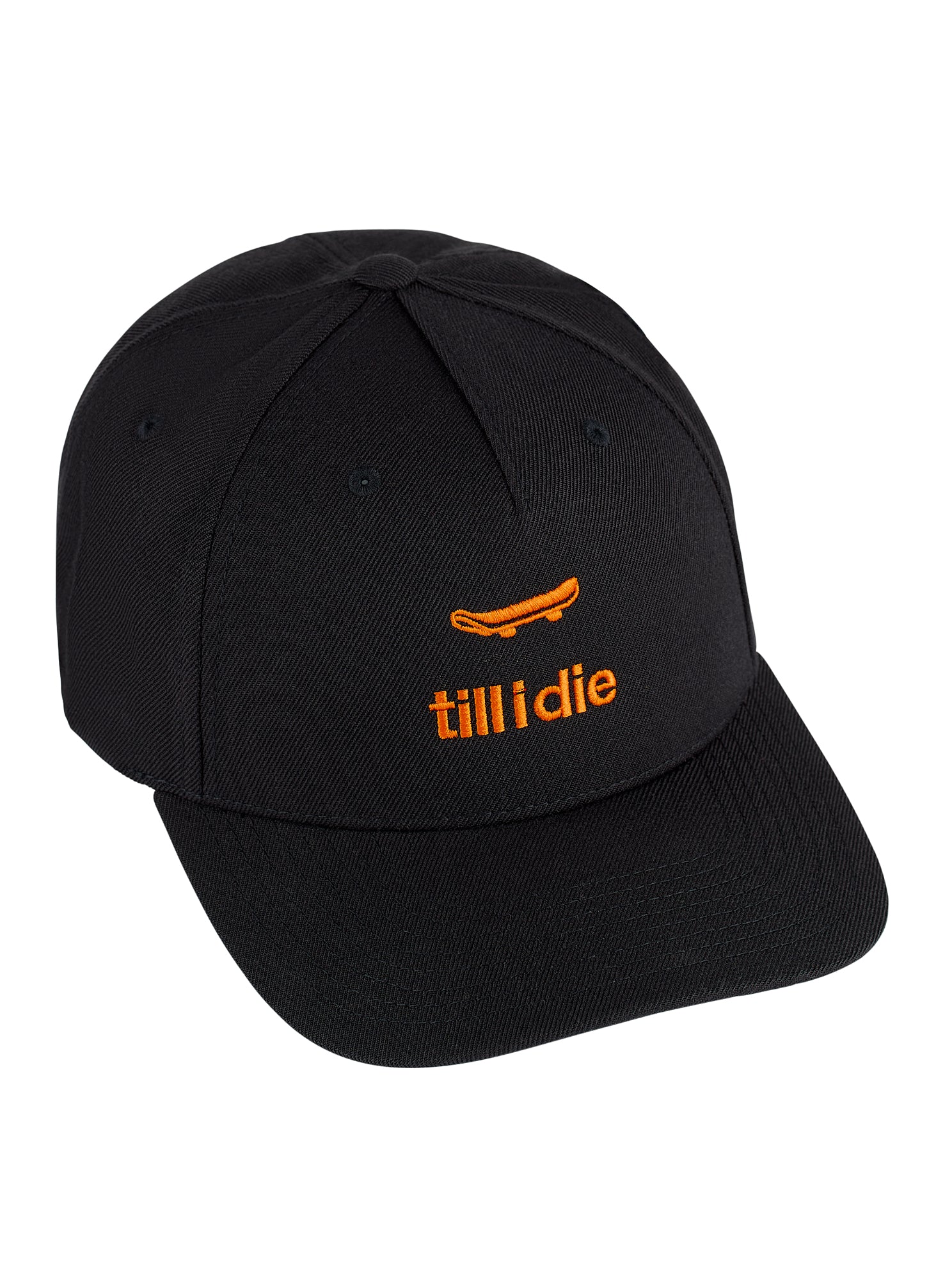 Till I Die® // Skate Till I Die // Classic 5 Panel Hat // Black
