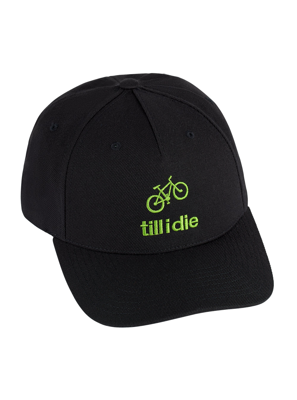 Till I Die® // Bike // Classic 5 Panel Hat // Black