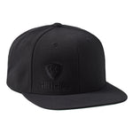 Black flat bill hat with black till i die logo embroidered on bottom right front panel
