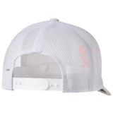 Till I Die® Logo // Classic Trucker Hat // White + Neon Orange & White