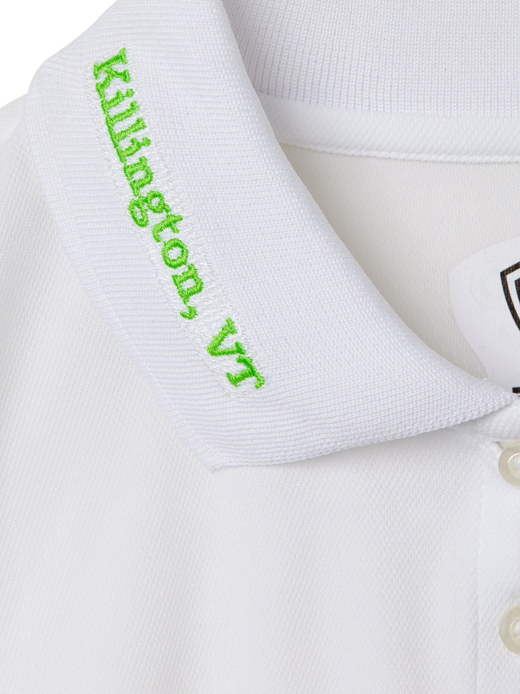 TID Logo // Men's Performance Polo // White