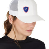Till I Die® Shield // Classic Trucker Hat // White + Red, White & Blue