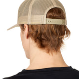 Till I Die® Shield // Classic Trucker Hat // Tan + Navy