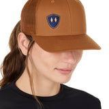 Till I Die® Shield // Classic Trucker Hat // Caramel + Navy