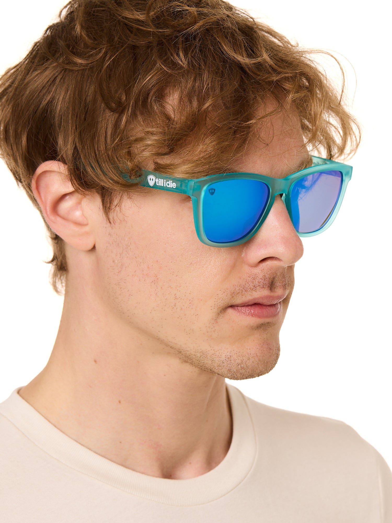 Blue Mirage // Polarized Sunglasses // Matte Blue + Blue