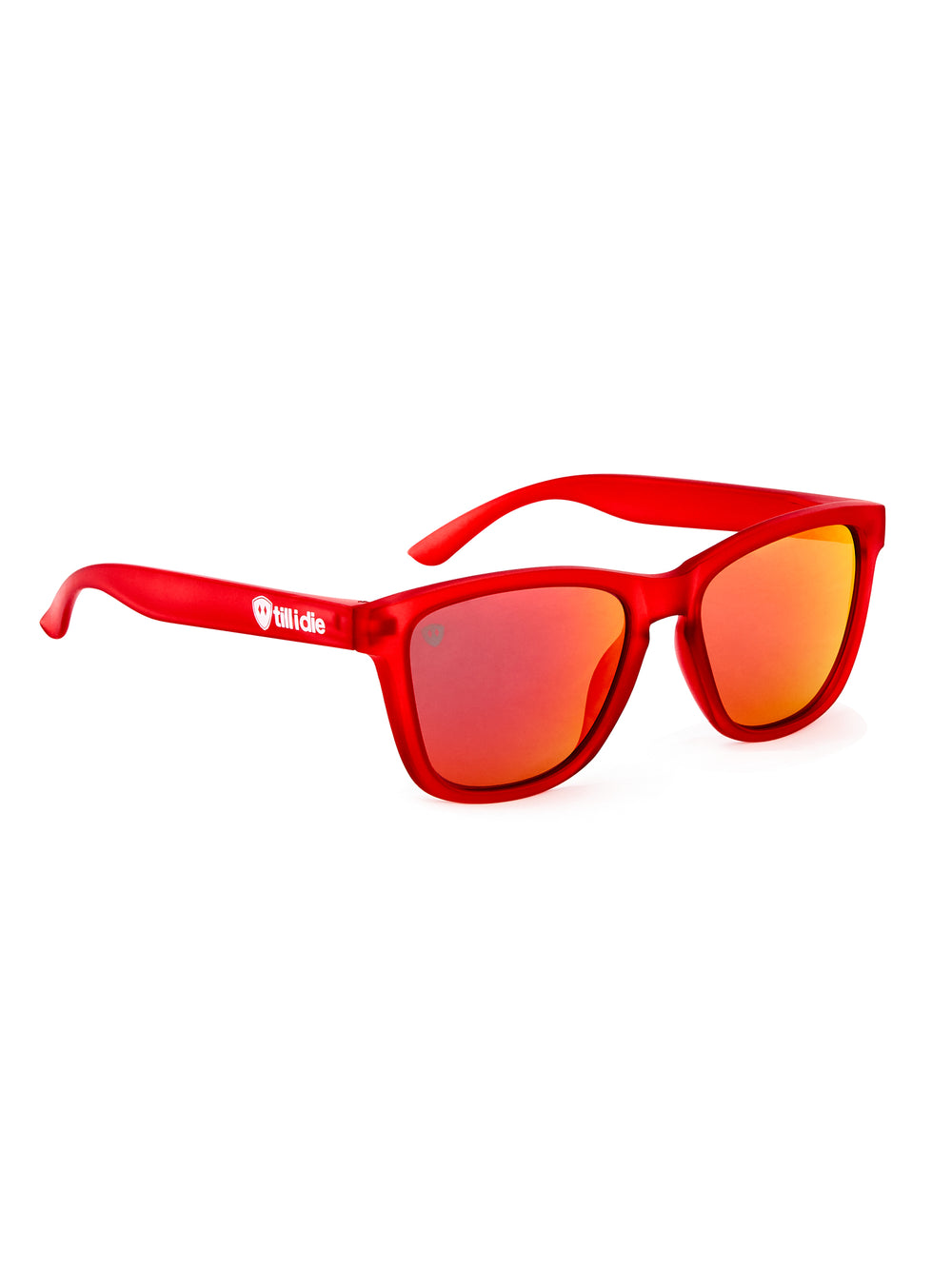 Ruby Riptide // Polarized Sunglasses // Matte Red + Red
