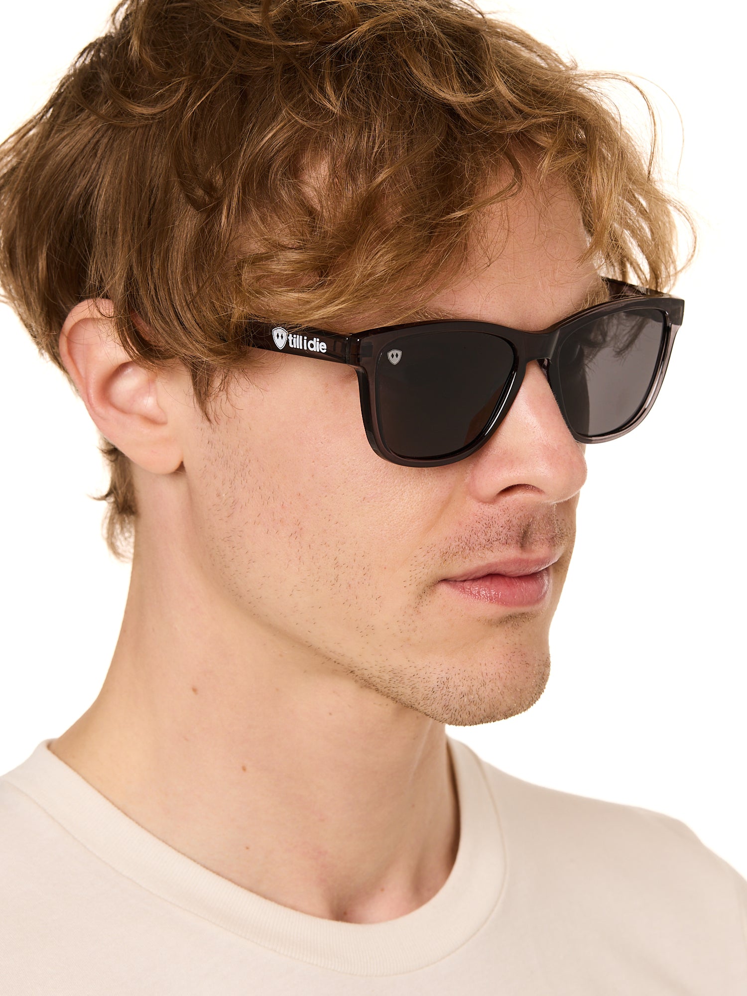 Smoke and Mirrors // Polarized Sunglasses // Transparent Grey + Grey