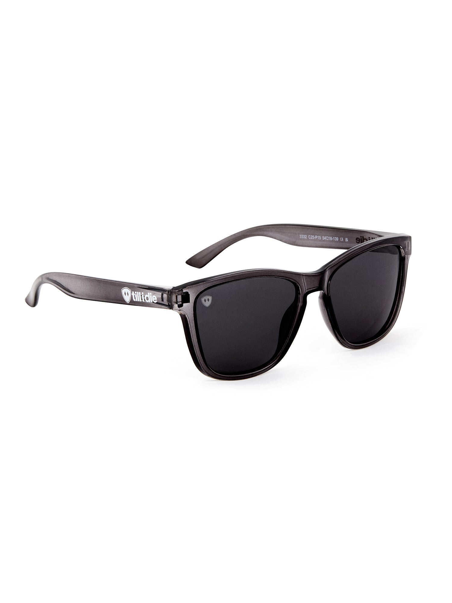 Smoke and Mirrors // Polarized Sunglasses // Transparent Grey + Grey