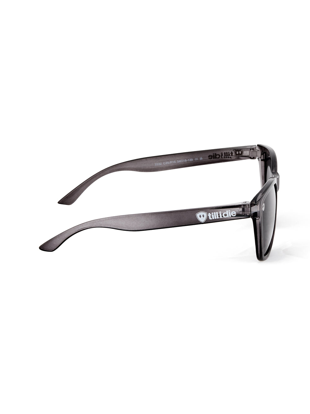 Smoke and Mirrors // Polarized Sunglasses // Transparent Grey + Grey