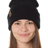 Till I Die® Logo // Leather Tab // Beanie Hat