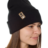 Till I Die® Logo // Leather Tab // Beanie Hat