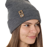 Till I Die® Logo // Leather Tab // Beanie Hat