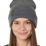 Till I Die® Logo // Leather Tab // Beanie Hat