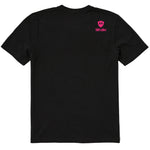 A black short-sleeve t-shirt shown from the back, featuring the double diamond shield logo and the text 'till i die' on the upper right shoulder, set against a plain white background.