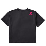 A black tee shirt shown from the back, featuring the double diamond shield logo and the text 'till i die' on the upper right shoulder, set against a plain white background.