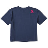 A navy tee shirt shown from the back, featuring the double diamond shield logo and the text 'till i die' on the upper right shoulder, set against a plain white background.