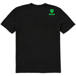 A black short-sleeve t-shirt shown from the back, featuring the double diamond shield logo and the text 'till i die' on the upper right shoulder, set against a plain white background.