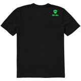 A black short-sleeve t-shirt shown from the back, featuring the double diamond shield logo and the text 'till i die' on the upper right shoulder, set against a plain white background.