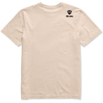 A cream tee shirt shown from the back, featuring the double diamond shield logo and the text 'till i die' on the upper right shoulder, set against a plain white background.
