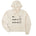 Cream cropped hoodie featuring black text and hand-drawn icons celebrating three mountain essentials: pie, French fries, and “Ski Till I Die,” finished with the signature Double Diamond shield.