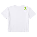 A white short-sleeve t-shirt shown from the back, featuring the double diamond shield and 'till i die' brand text on the upper right back, set against a plain white background.