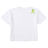 A white short-sleeve t-shirt shown from the back, featuring the double diamond shield and 'till i die' brand text on the upper right back, set against a plain white background.