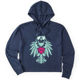 Legends Skull // Women's Boxy Hoodie Tee