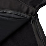 Interior close-up showing fleece lining and water-resistant zipper construction