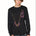Male model wearing black Chairlift Performance Long Sleeve shirt with pink and orange chairlift graphic by Till I Die