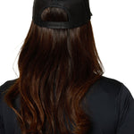 Back view of the Till I Die Black-on-Black Trucker Hat, showing the adjustable snapback closure and mesh paneling.