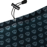 Close-up flat lay detail of the adjustable drawstring cord on the Till I Die Logo Neck Gaiter.