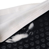 Flat lay of the Skeleton Neck Gaiter showcasing the interior fabric texture.